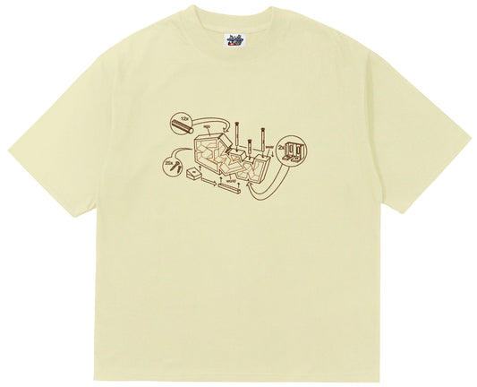 how2 T-Shirt - Sand
