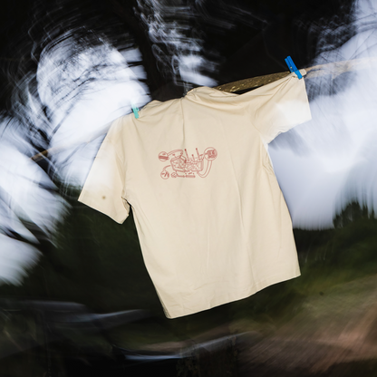 how2 T-Shirt - Sand
